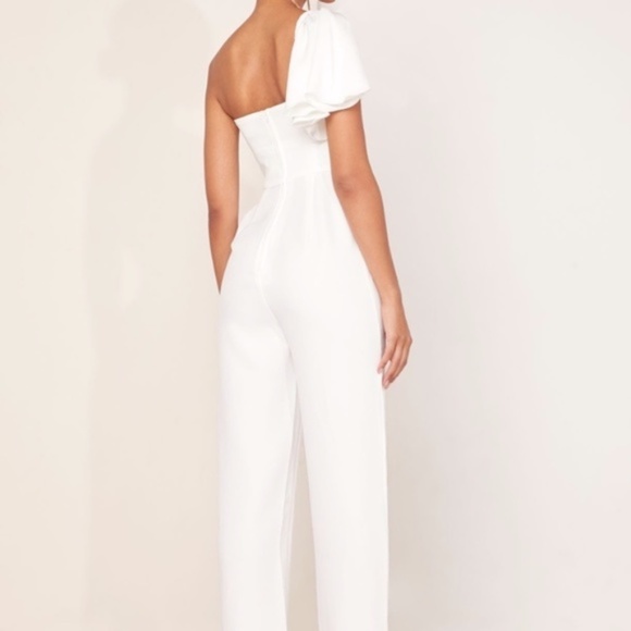 Keepsake Delight One Shoulder Cut Out Jumpsuit - Picture 14 of 15